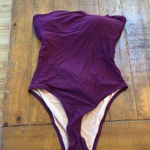 JCrew Crossback Bandeau One-piece